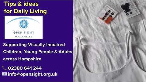 Identifying clothes and colours when you are Blind