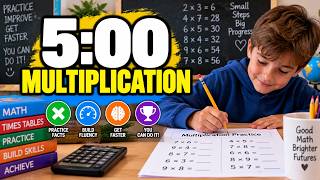 5 Minute Multiplication Timer ✖️ Times Tables & Math Facts Fluency Practice.