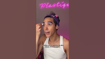 How to glue down eyebrows