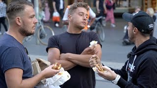 MEAT EATERS VS VEGAN BURGERS  [STREET DEBATE]