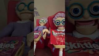 ASMR BATTLE OF THE CRANCKY SLEEPING GREEDY GRANNY'S WAKE UP TIME TO EAT CHOP CHOP #viral#trending