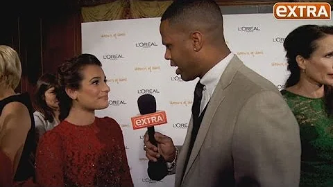 How Amber Riley Helped Lea Michele Through Cory Mo...