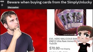 Beware When Buying Yu-Gi-Oh! Cards from SimplyUnlucky