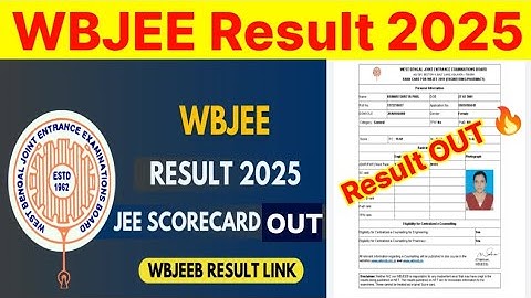 WBJEE Result 2025 OUT !! WBJEE Result 2025 Kaise Dheke !! How To Check WBJEE Result 2025 !!