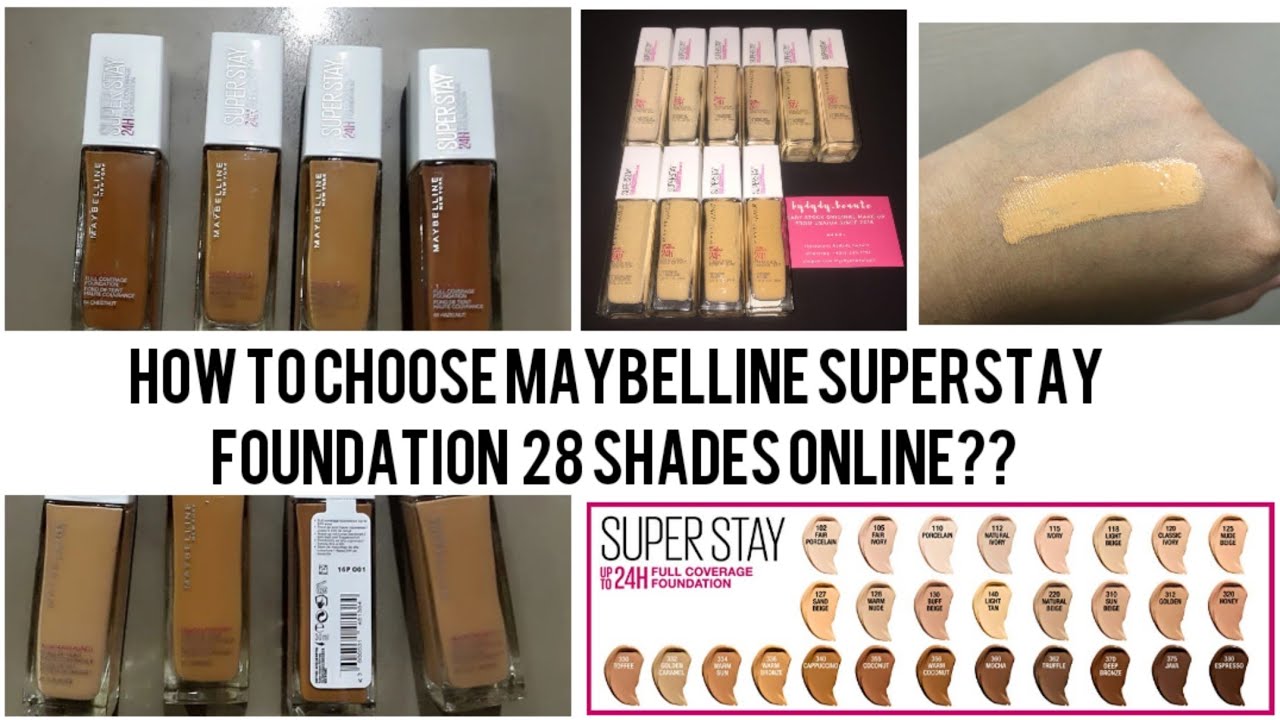 - Moumi to Superstay The || YouTube Maybelline GoldenGirl foundation How find Shades