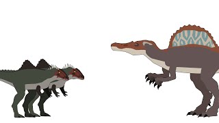Spinosaurus vs Becklespinax (Jurassic World Chaos Theory) - Animation test