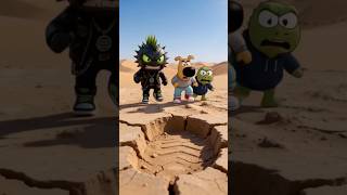 Xzilla discovers an enormous footprint #XzillaWorld #funnyshorts #animation #cartoon