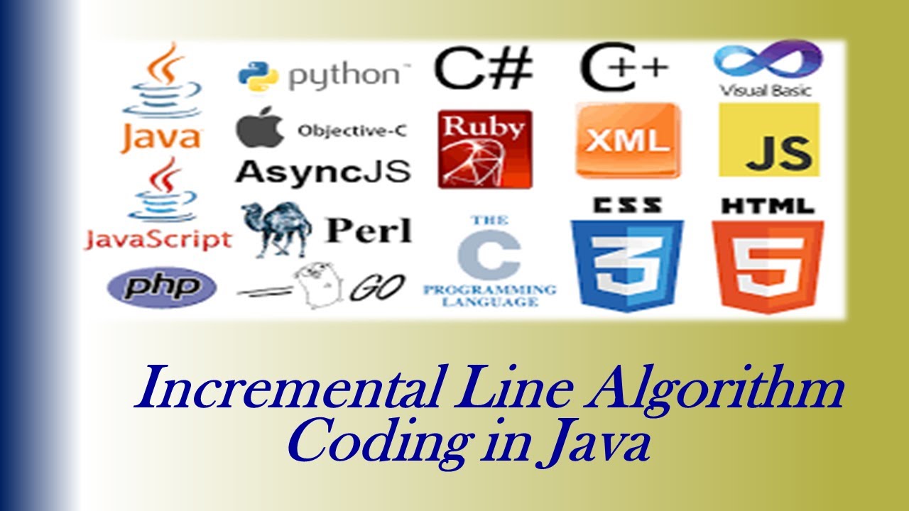 How to implement incremental line drawing algorithm in java coding ...
