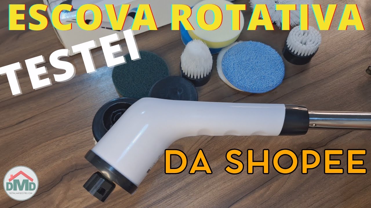 TESTEI a Escova de limpeza Giratória Elétrica Da Shopee - Será Que É Tudo Isso Mesmo?