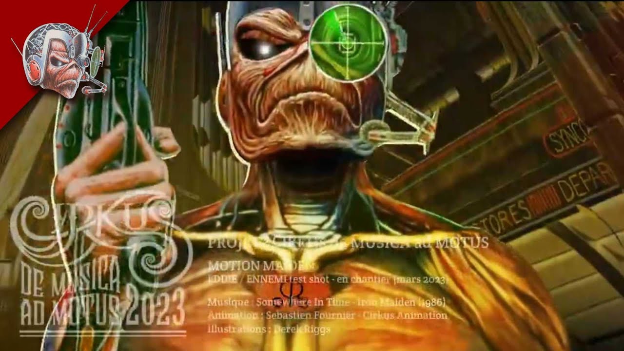 MOTION MAIDEN 🎬 Iron Maiden ''EDDIE/ENEMY SEQUENCE'' (merciless scene ...