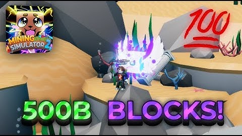 I mined 500B blocks total! |Roblox Mining Simulator 2