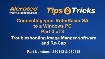 Aleratec Tips & Tricks | Connecting your RoboRacer SA to a Windows PC  (280112; 280118) Part 3 of 3