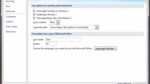 PowerPoint 2007 interface