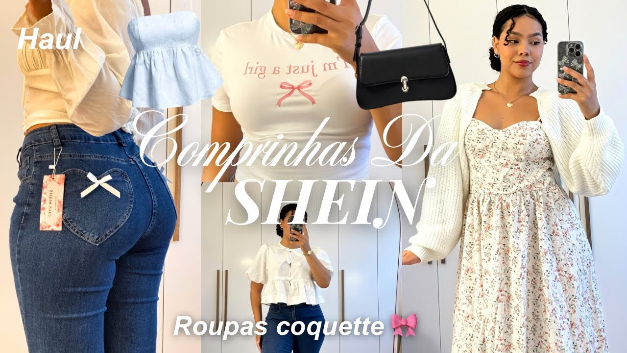 Minhas comprinhas da SHEIN 🛍️| “haul de primavera” vestidos, bolsas, looks coquettes 🎀