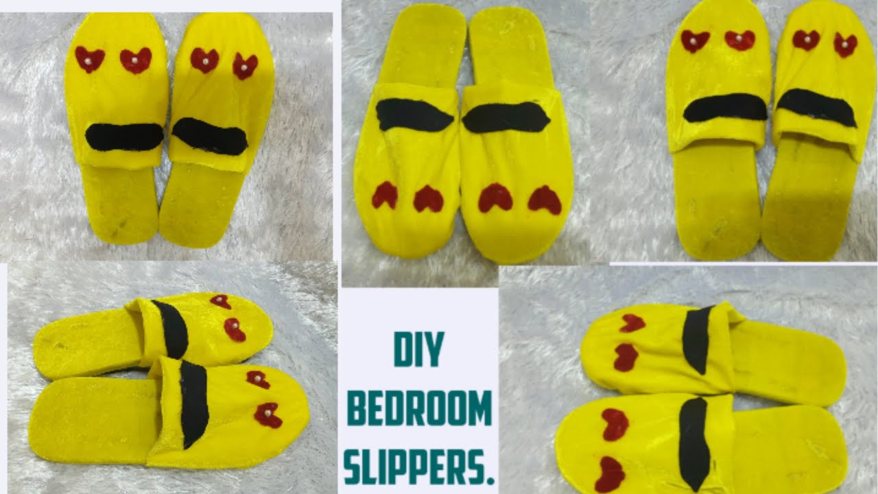 emoji bedroom slippers