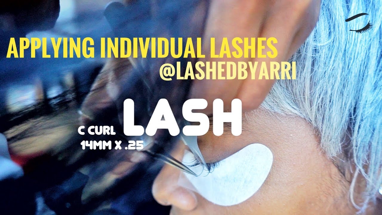 2018| LASH TECH| HOW TO APPLY  INDIVIDUAL LASHES at HOME -@LashedByArri