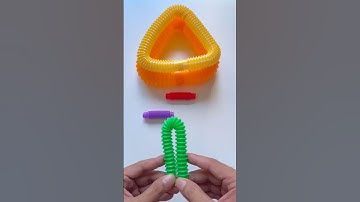 Oddly Satisfying Orange POP-TUBE ASMR Sound #diy #satisfyingvideos #relaxing #oddasmr #poptubesounds