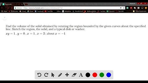 Find the volume of the solid obtained by rotating the region bounded by the given curves about the …