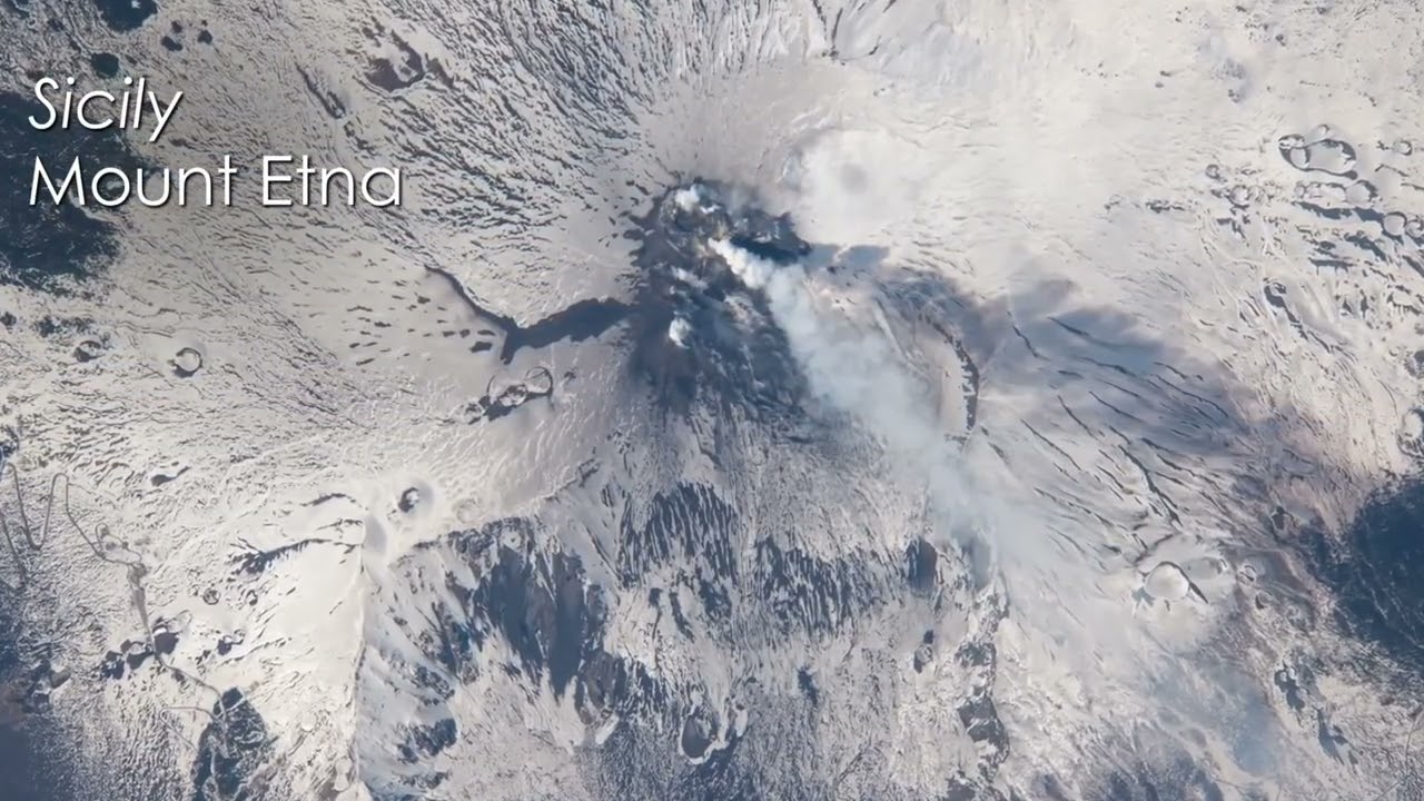 View from SPACE of top 10 most famous landmarks of Earth