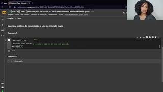 Exemplo prático de importação e uso do módulo math em Python