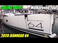 2020 Jeanneau 64 Sailing Yacht - Walkaround Tour - 2020 Miami Boat Show