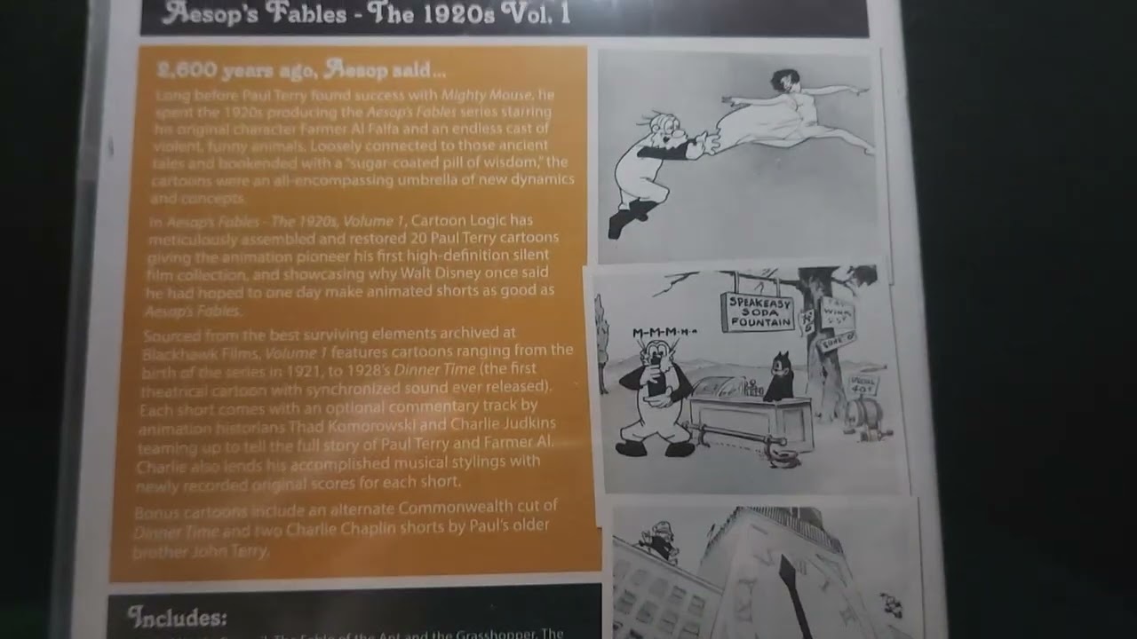 Aesop's Fables: The 1920s Vol. 1 Blu-ray Unboxing 