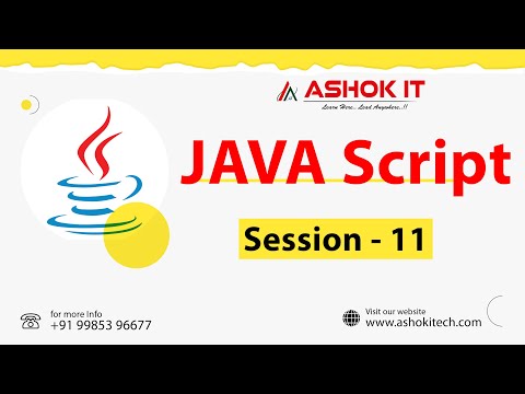 JAVA SCRIPT |Session - 11 | Ashok IT.