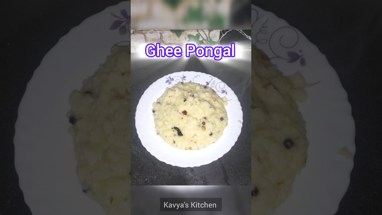 Perfect Ghee Pongal – Temple Style Taste! in 1 Pot