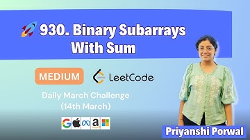 930. Binary Subarrays With Sum | Sliding Window | Atmost Sum Logic | C++ | Hindi
