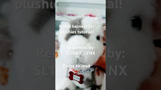 Kandi harness tutorial for plushies #kandi #kanditutorial #tutorial #plushie #essa #kandiharness
