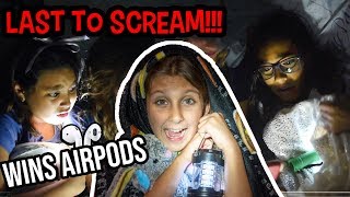LAST TO SCREAM WINS AIRPODS AND GOOGLE HOME MINI!!! CHALLENGE