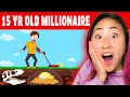 15 YEAR OLD BECOMES MILLIONAIRE!! (ANIMATED STORY TIME)