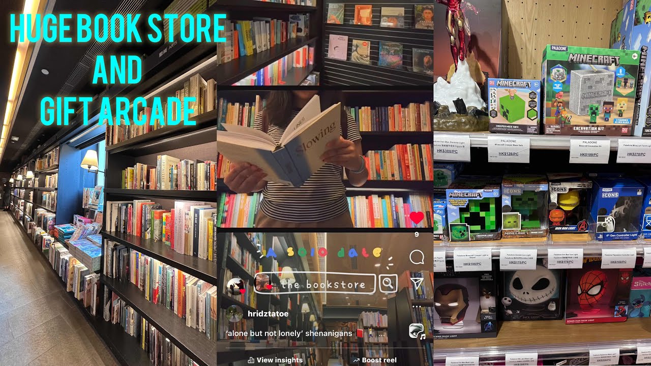 🇭🇰 ESLITE Big Book Store and LOG ON a Gift arcade in Causeway Bay | Hong Kong