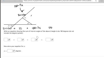 Triangle Sum Theorem In Use