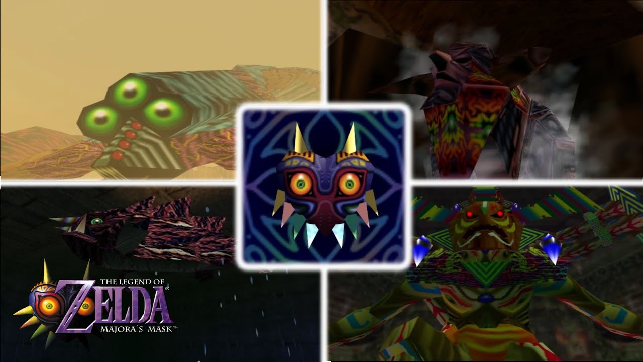 The Legend of Zelda: Majora's Mask - All Bosses (HD PC port) - YouTube