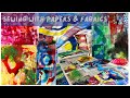 PAPERS FABRICS SPRAY PAINT &amp; FREE-MOTION EMBROIDERY 😳😳😳 | Using scrap fabrics | Didsbury Art Studio