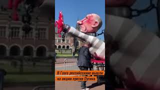 В Гааге российссияне вышли на акцию против Путина