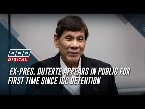 Ex-Pres. Duterte appears in public for first time since ICC detention | ANC