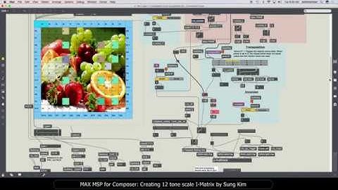 MAX MSP for Composer 014 Creating and Playing 12 tone scale I Matrix