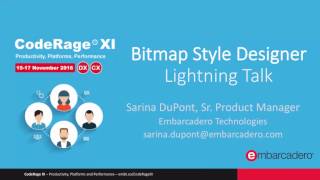 Bitmap Style Designer with Sarina DuPont - CodeRageXI