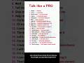 Talk like a pro 😎 19/365✅|| #english #englishtips #englishspeaking #education #yt
