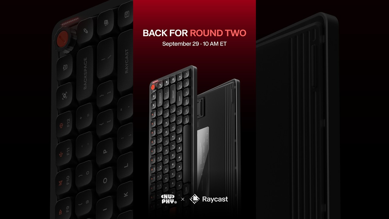 Este es el teclado Nuphy Air75 V3 Raycast Edition. Colaboración limitada entre Nuphy y Raycast.