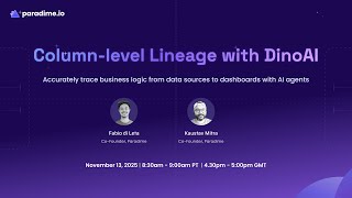 Famous Introducing DinoAI Column-level lineage Profile