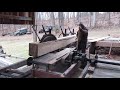 #113 sawing on a old Frick sawmill