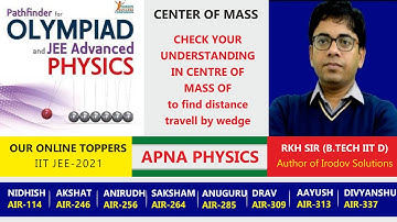 PATHFINDER CHECK YOUR UNDERSTANDING IN CENTRE OF MASS OF to find distance travell by wedge by RKH