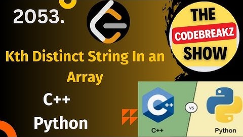 2053. Kth Distinct String in an Array Python | 🔥🎯 PYTHON 🔥🎯 |Leetcode Problem of the day