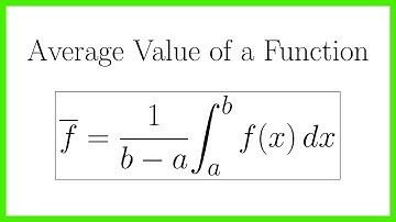 Deriving the Formula for Average Value of a Function