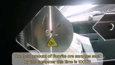 AI ore sorting machine makes fluorite more competitive.#mineral #ore #sortingmachine #fluorite