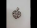 #140: .84 Carat Diamond Heart Pendant