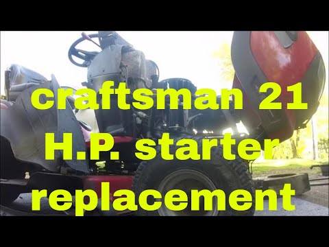 Video: Hvordan skifter du en starter på en Craftsman plæneklipper?